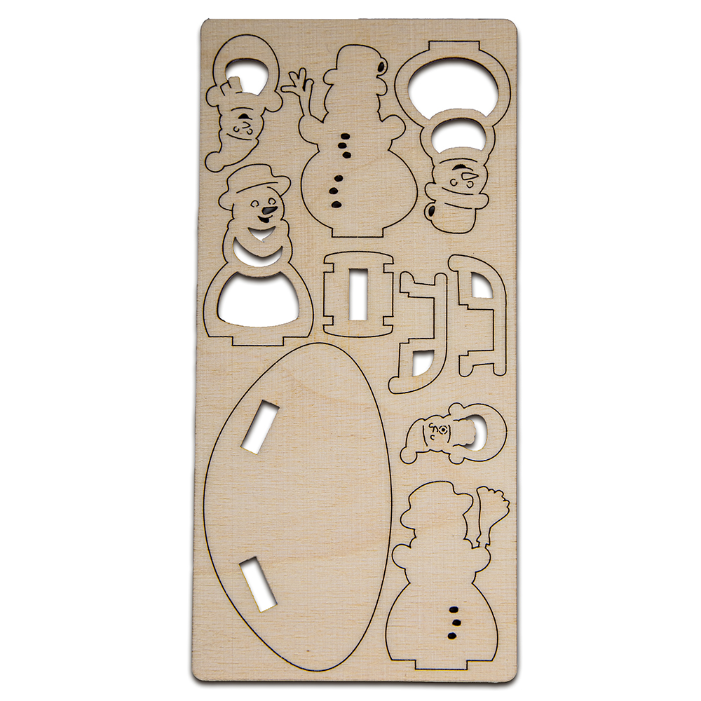 3D Holzpuzzle-Karte