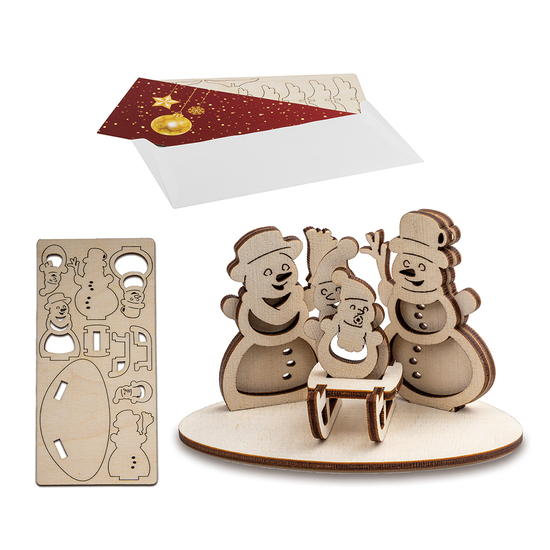 3D Holzpuzzle-Karte