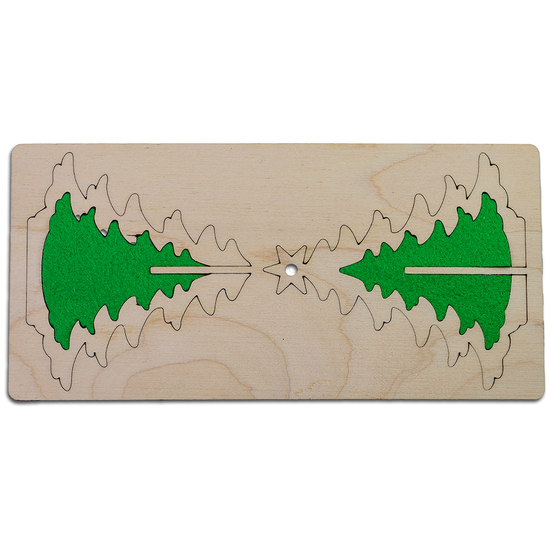 3D Holzpuzzle-Karte
