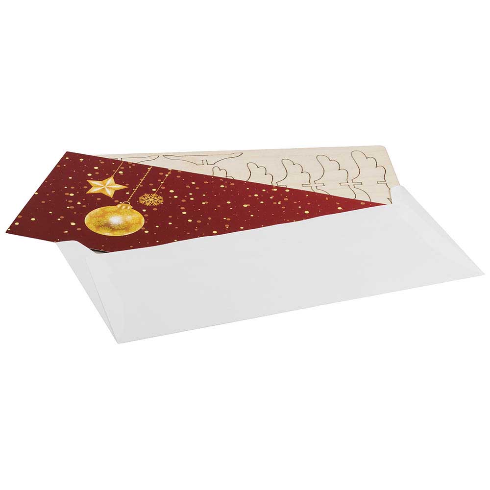 3D Holzpuzzle-Karte - Holz-Filz Tanne