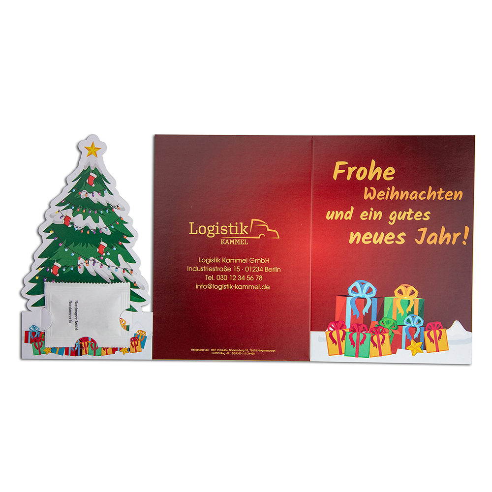 Weihnachtsbaum-Karte