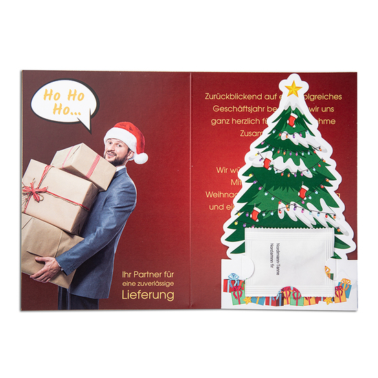 Weihnachtsbaum-Karte