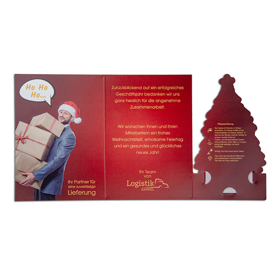 Weihnachtsbaum-Karte
