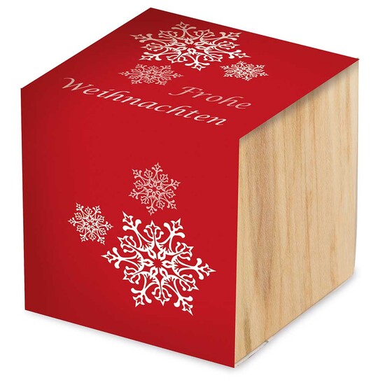 Pflanz-Holz - Standardmotiv - Frohe Weihnachten - ohne Lasergravur