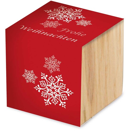Pflanz-Holz - Standardmotiv - Frohe Weihnachten - 1 Seite gelasert