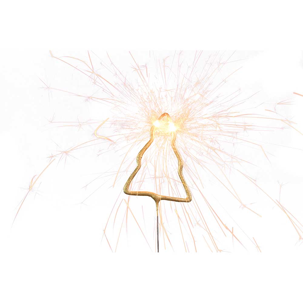 Wondercandle Mini mit Wondercard  - Baum, gold