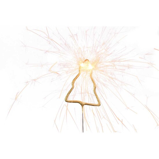 Wondercandle Mini mit Wondercard  - Baum, gold