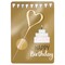 Wondercandle Mini mit Wondercard  - Herz, gold