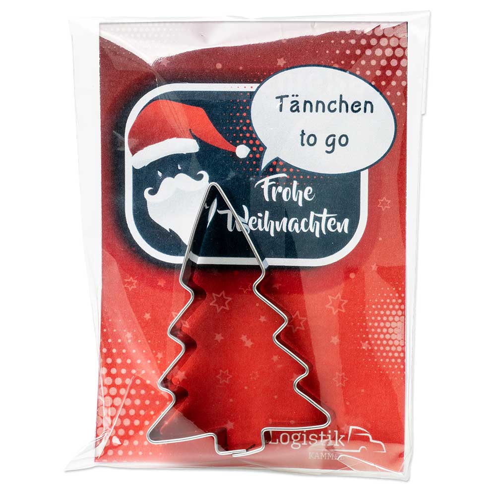 Backförmchen in der Werbetüte - Winter - Rund