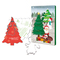 Backförmchen mit Rezeptblock Tannenbaum