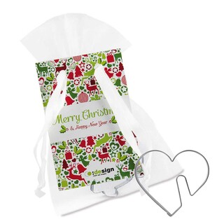 Tassenbackförmchen im Organzabeutel - Tassen-Herz