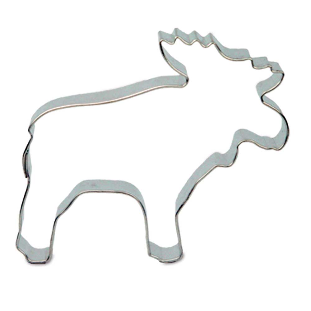 Backförmchen Single-Pack - Weihnachten - Elch 4/0-c, Lasergravur