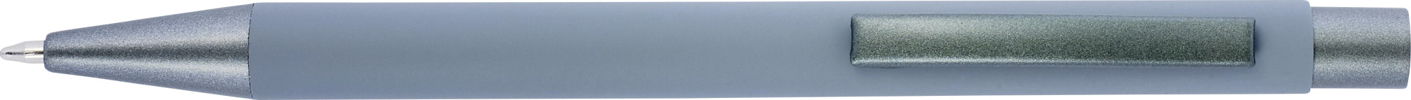 Kugelschreiber mit Softtouch-Oberfläche und Glanzgravur Emmett