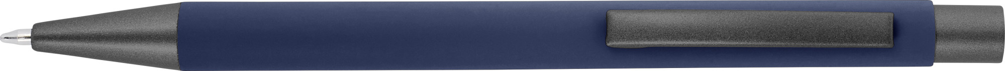 Kugelschreiber mit Softtouch-Oberfläche und Glanzgravur Emmett