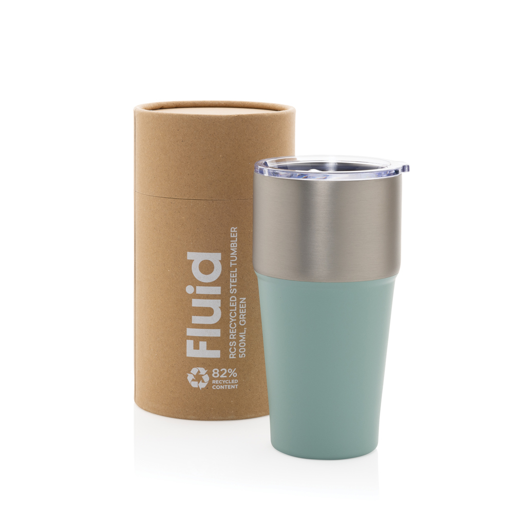 Fluid Becher aus RCS-zertifiziert recyceltem Stahl, 500ml
