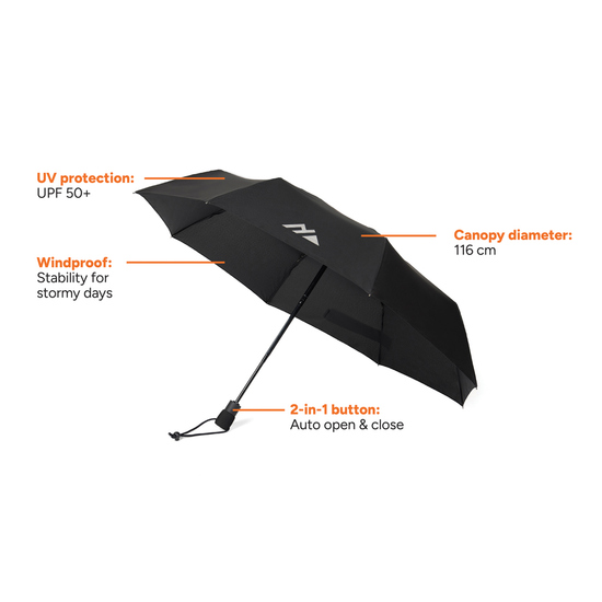 Nordic Drift Trail 23" AWARE™ RPET Automatik-Schirm UPF 50+