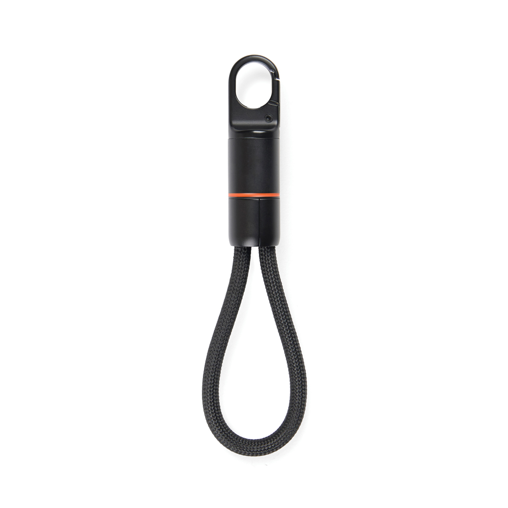Nordic Drift Everest USB-C 60W-Schnellladekabel m. Karabiner