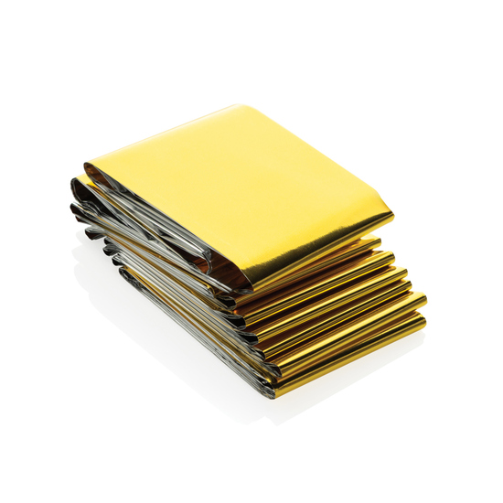 Solra-Rettungsdecke in RCS-Tasche aus recyceltem RPET