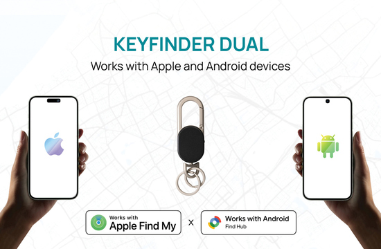 Keyfinder Dual Schlüsselanhänger mit weltweiter Ortung