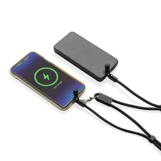 LoopAmp verstellbares 160cm 60W Telefonkabel aus RCS rPET