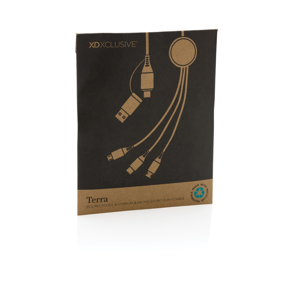 Terra 120cm 6-in-1-Kabel aus RCS recyceltem Aluminium