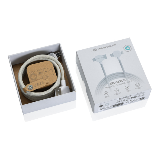 Urban Vitamin Stockton 65W magnet. Kabel RCS recyc. TPE/PET