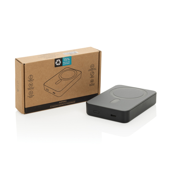 Amporia 10.000mAh magnetische Powerbank aus RCS rec. ABS
