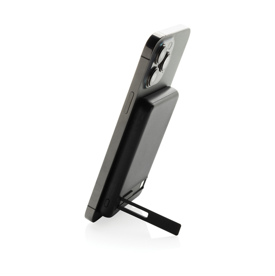 Zen 5000mAh 5W magnetische Bambus-Powerbank aus RCS rPlastik