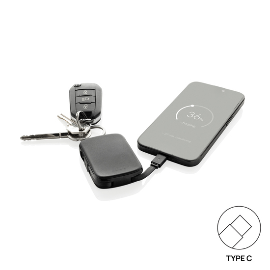 Nexo RCS Key-Chain-Powerbank 2.000mAh mit integr. Kabeln
