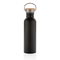 Moderne Stainless-Steel Flasche mit Bambusdeckel