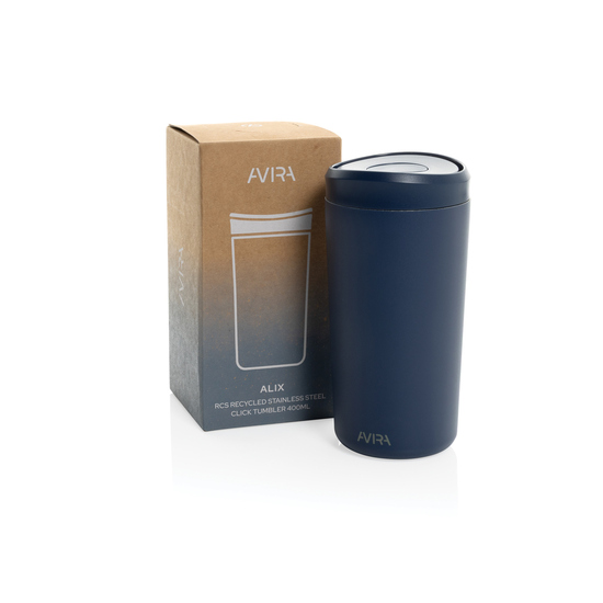 Avira Alix Klickbecher aus RCS rec. Stahl 400ml
