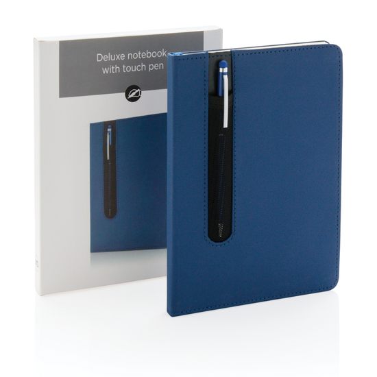 Basic Hardcover PU A5 Notizbuch mit Stylus-Stift