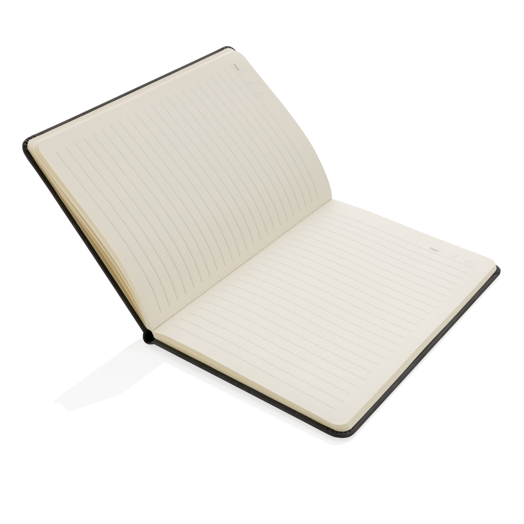 Deluxe Hardcover PU Notizbuch mit Handy- und Stiftehalter