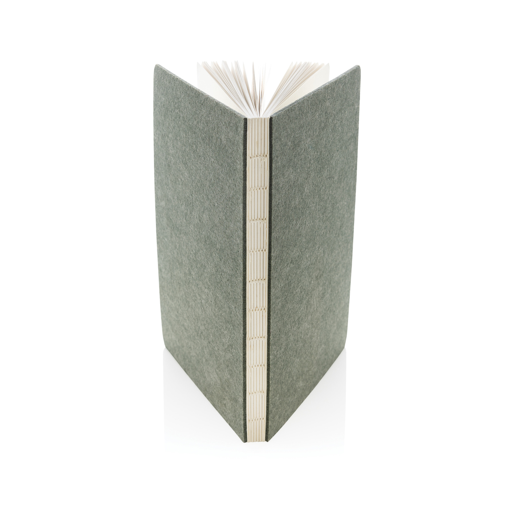 Phrase GRS-zertifiziertes A5-Notizbuch aus recyceltem Filz