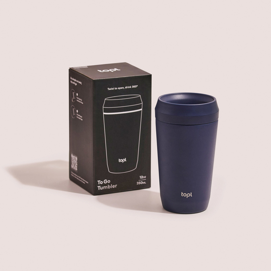 Topl-Trinkbecher aus rec. Stahl mit 360-Grad-Deckel 354ml