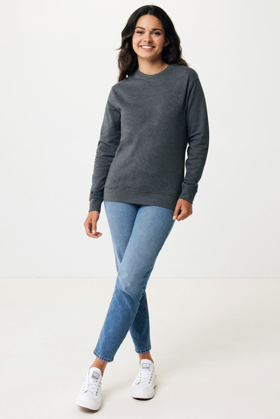 IQONIQ Denali ungefärbt. Rundhals-Sweater aus recycelter BW