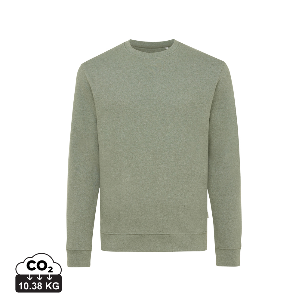 IQONIQ Denali ungefärbt. Rundhals-Sweater aus recycelter BW