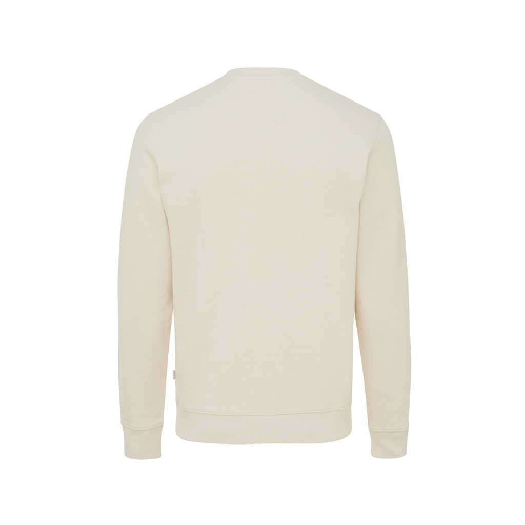 IQONIQ Denali ungefärbt. Rundhals-Sweater aus recycelter BW