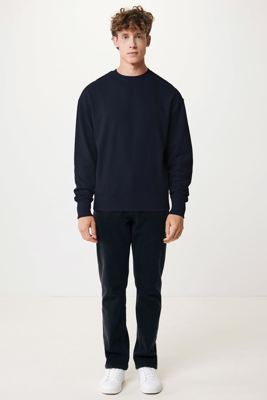 IQONIQ Kruger Relax-Rundhals-Sweater aus recycelt. Baumwolle