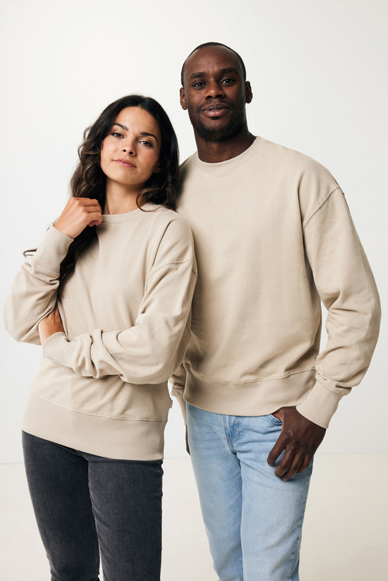 IQONIQ Kruger Relax-Rundhals-Sweater aus recycelt. Baumwolle