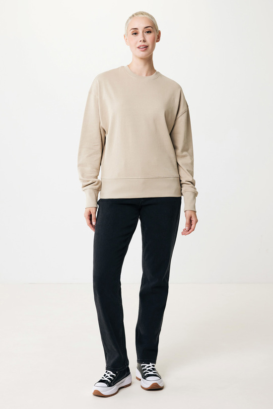 IQONIQ Kruger Relax-Rundhals-Sweater aus recycelt. Baumwolle