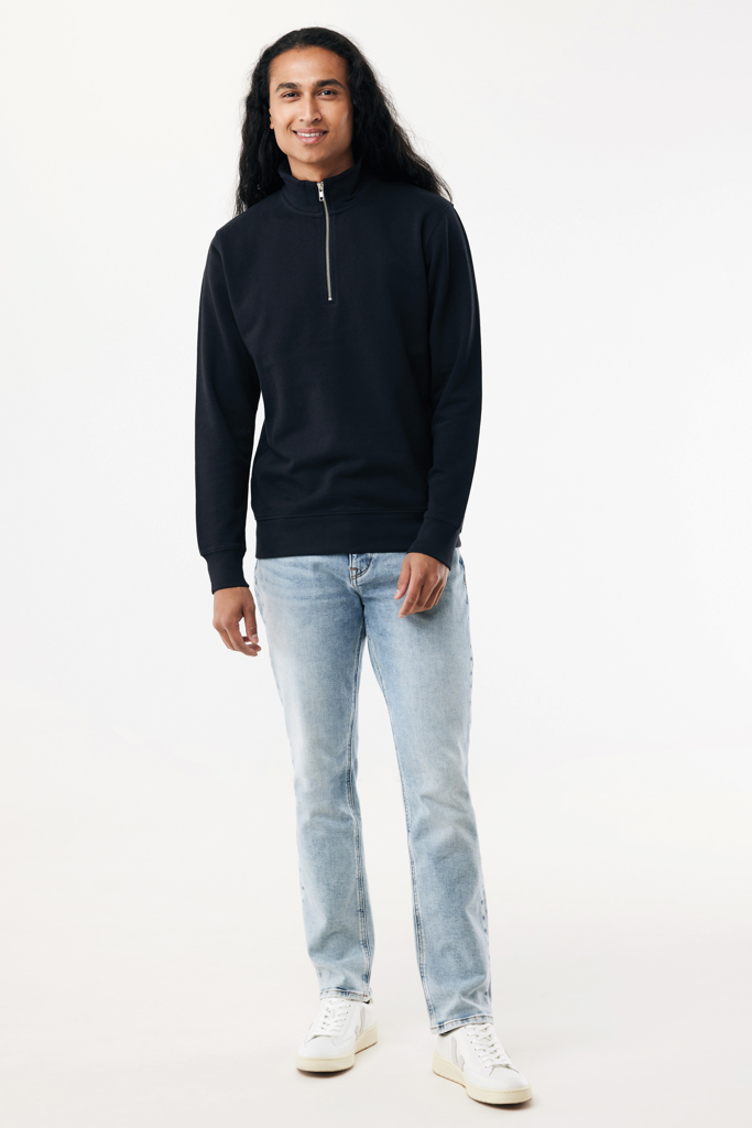 IQONIQ Elgon Quarter-Zip-Sweater aus rec. Baumwolle