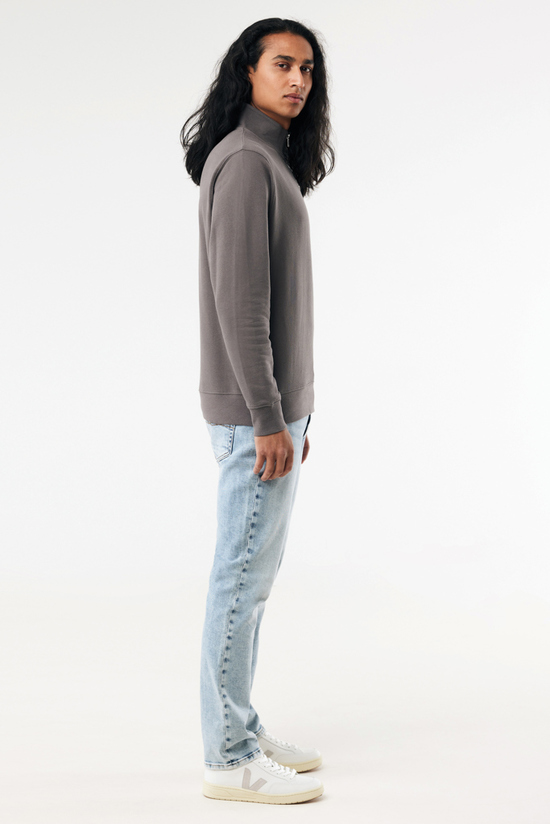 IQONIQ Elgon Quarter-Zip-Sweater aus rec. Baumwolle