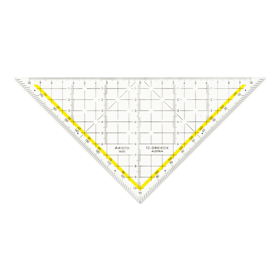 TZ-Dreieck 22.5 cm, mit Tuschenoppen