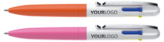 Vierfarb-Kugelschreiber Take 4 Neon Promo