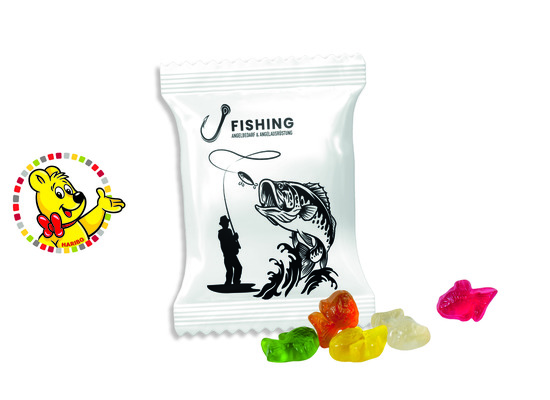 HARIBO Standardformen Werbetüte, Inhalt: HARIBO Fische - ca. 10 g
