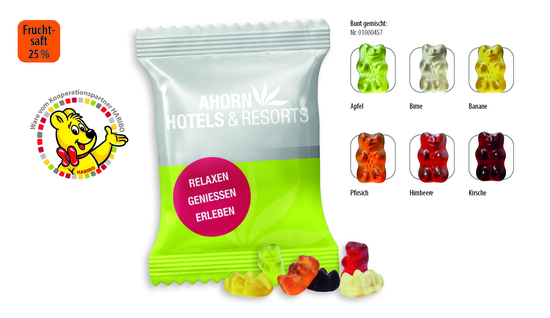 HARIBO Mini Saft-Goldbären Werbetüte, Inhalt: HARIBO Mini Saft Goldbären