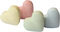 Klapp-Dose-96, Inhalt: Traubenzuckerherzen bunt (Dose) - ca. 70 g - blank