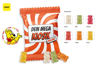 HARIBO Saure Goldbären Werbetüte, Inhalt: HARIBO Saure Goldbären ca. 10 g