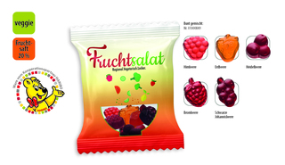 HARIBO Fruitmania Berry Werbetüte, Inhalt: HARIBO Fruitmania Berry ca. 12 g